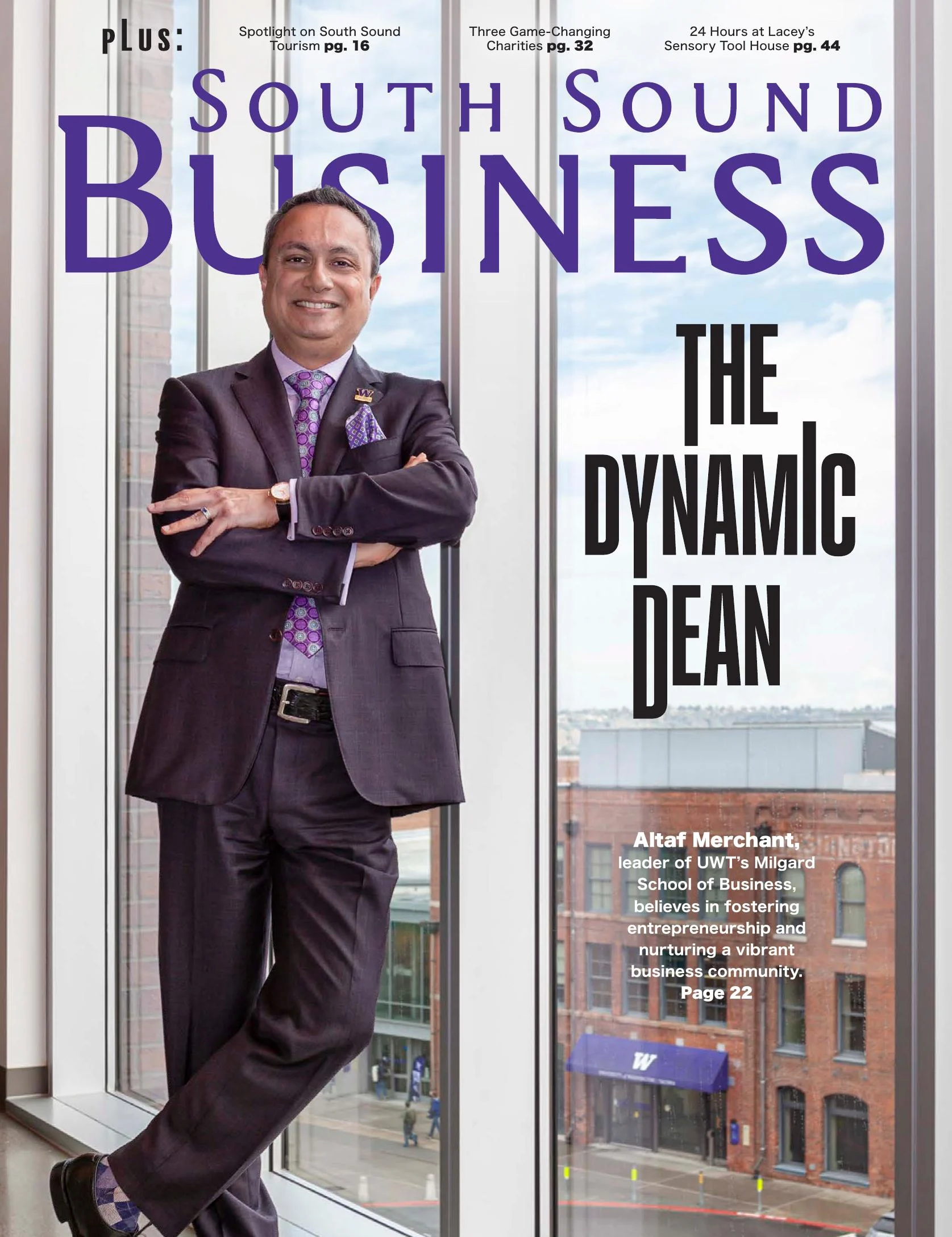 Dean Altaf Merchant on the cover of South Sound Business Magazine