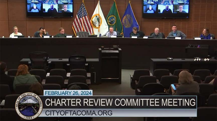 City of Tacoma Charter Review Committee meeting in council chambers