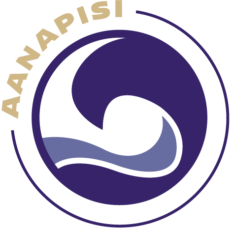 AAPI THRIVE logo featuring a stylized wave